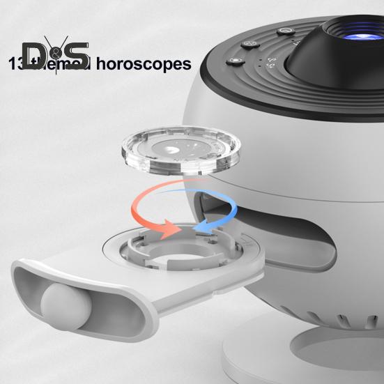 Lampa projekcyjna kompatybilna z Bluetooth z timerem, obracana o 360 stopni, z regulowanym ostrym światłem, lampka nocna sufitowa, lampa projektora gwiazd