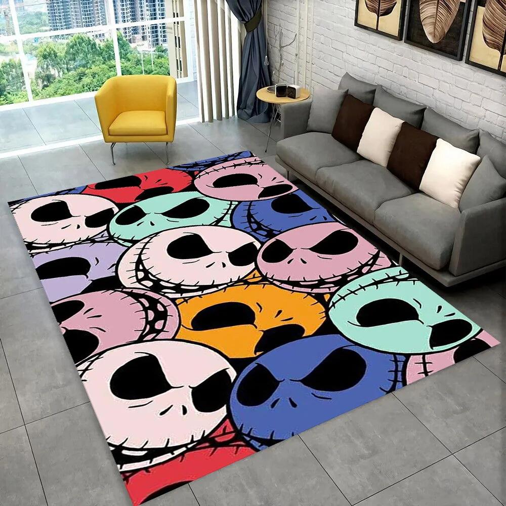 2025 New Christmas Cartoon The Nightmare Before Gift Carpet Rug for Bedroom Living Room Home Sofa Decoration,kid Decor Floor Mat