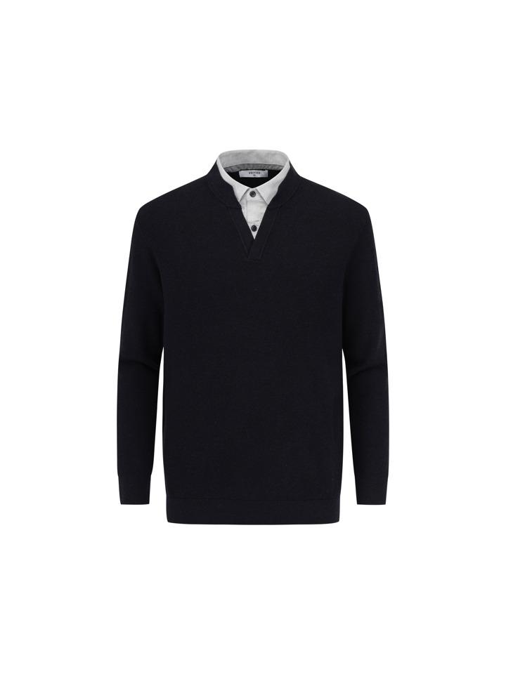 EDITION Men'S) Shirt Layered Sweater_Neg1Ev1601