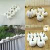 Exquisite 6pcs Artificial Foam Pumpkin Set For Elegant Halloween And Thanksgiving Decor