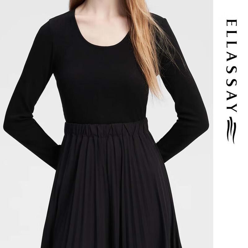 ELLASSAY Women's Minimalist Patchwork Dress
