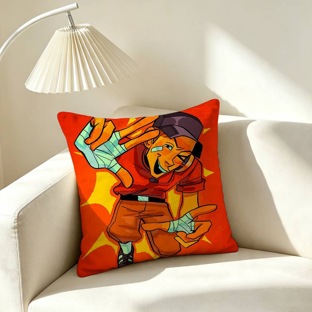 G-Game Team Fortress 2 Pillow Case Square Double-Sided Sofa Cushion Cover Bedroom Bedside Pillow