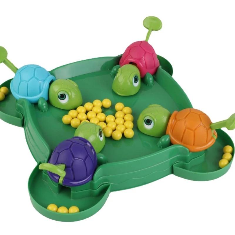 Turtles Eat Beans Puzzle Multiplayer Parent-child Interactive Board Game Kids Toys Competitive Party Games Toy for Children Gift