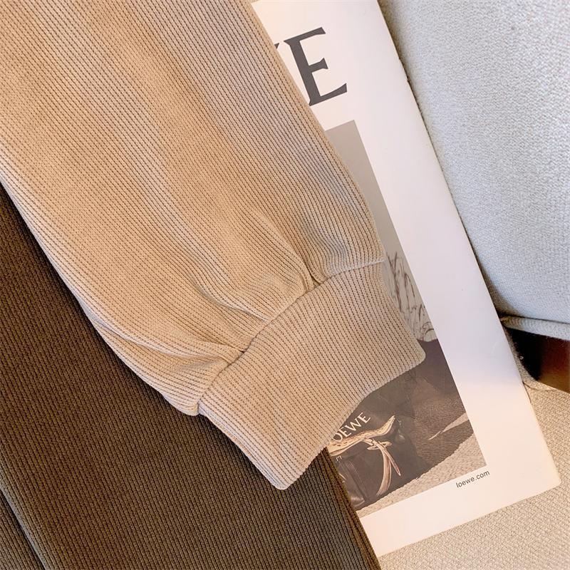 Sweatshirt for Women Cotton Oversize Hooded Thickened Loose Casual Pullover Long Sleeve Top Sweatshirt