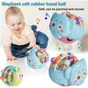 Cute and Interesting Hand-Held Baby Rattle, Puzzle Snail Elephant Rattle Plastic Ball, Plastic Material,Newborn Souvenir Toy BallChristmas Stocking