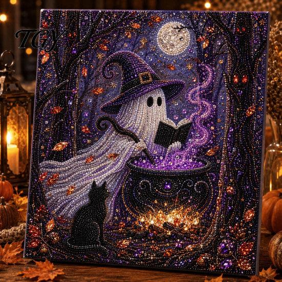 Christmas Themed DIY Projects Faux Pearl Art Kit, Xmas Hat Cat Dog Painting Holiday Home Decor Ornaments 3D Puppy Bead Craft Kit for Adults,
