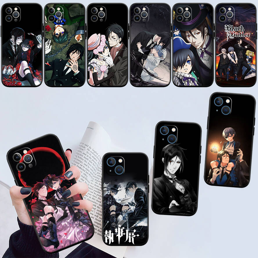 Black Butler Phone Case for Samsung S20 S21 S21S S22 S23 S24 FE Ultra Plus Lite F06 F16 M06 M16 M56 A07 A17 A36 A37 A55 A57