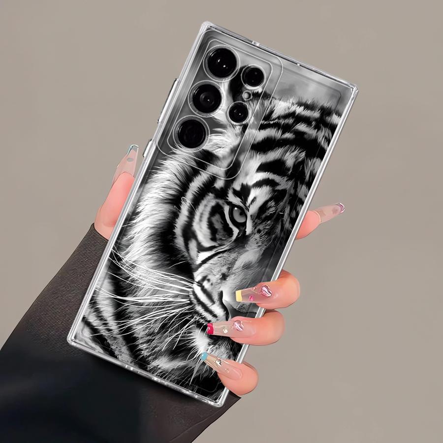 

Phone Cover Case for Samsung Galaxy S26 S23 Ultra S20 Plus Note 20 Ultra 10 S21 S24 S25 Edge S22 FE Cool Tiger Galaxy S24 Ultra