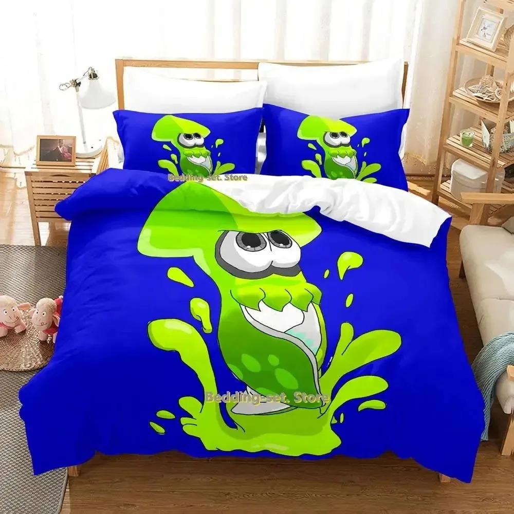 

Cartoon Octopus Bedding Set Single Twin Full Queen King Size Bed Set Adult Kid Bedroom Duvetcover Sets Anime Bed 70x133cm 2pcs