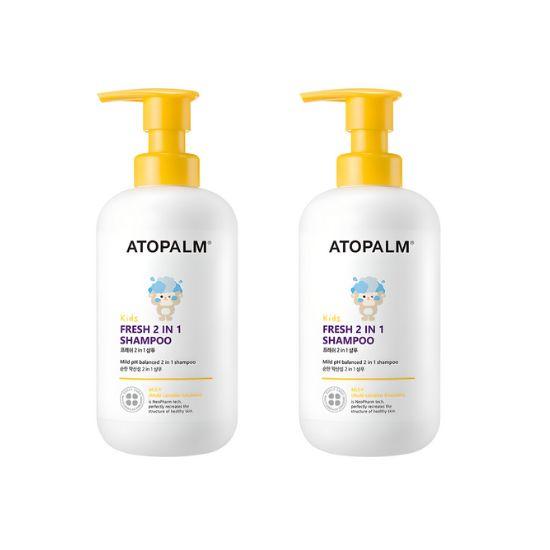 ATOPALM Kids Fresh 2-in-1 Shampoo & Conditioner Gentle Cleansing & Smooth Hair Care 460ml x 2
