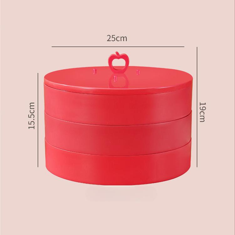 Creative New Year Candy Box Light Luxury Household Snack Dried Fruit Storage Box Wedding Festive Multi-Grid Nut Plate
