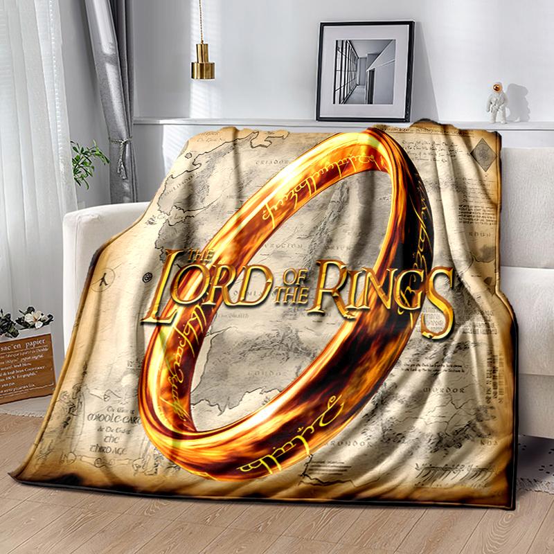 1pc Blanket The Lord of the Rings3 Print Design, Lightweight Blanket for Sofa, Bed- Soft &Warm, Gift for All Seasons like Christmas, Halloween