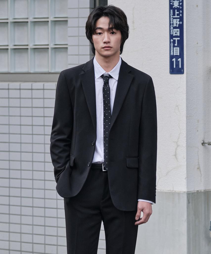 Stco [Four Seasons] Four-Way Stretch Essential Setup Set_Black (Relaxed Fit)_Sejxz71Set