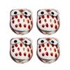 5Pcs Owl Ceramic Beads Colorful Cute Animal Loose Beads for Jewelry Making Accessories DIY Bracelet Necklace Keychain Charms