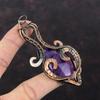 Star Amethyst Pendant Copper Wire Wrapped Pendant Very Pretty Copper Jewelry Gemstone Handmade Pendant Unique Wire Wrap Jewelry Gift For Mom