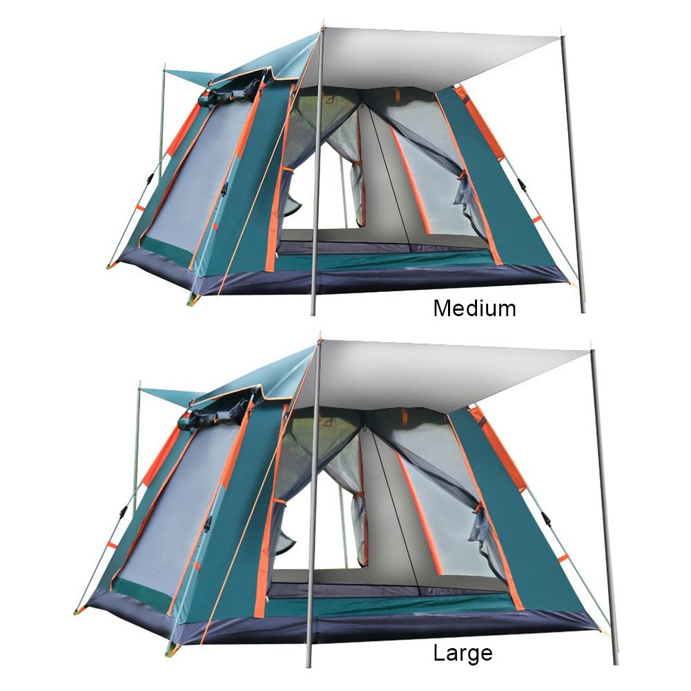 Camping Tent One-touch Tent With Canopy Folding Waterproof Tent Outdoor Camping Supplies Portable Beach Tent Shower Toilet Tent
