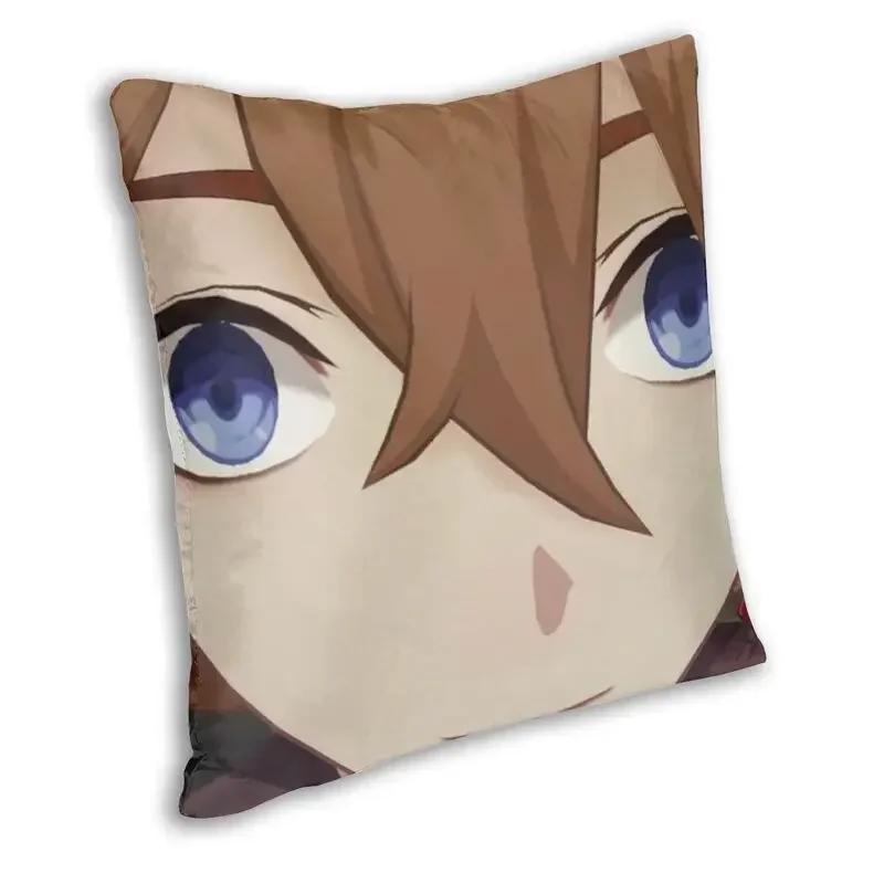 Tartaglia Childe Genshin Impact Cushion Cover Sofa Decoration Anime Game Square Throw Pillow Cover Fashion Pillowcover Polyester