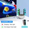 7 Colors LED Charging Station Compatible with Nintendo Switch/Switch OLED Joy-Con , Portable Switch Controller Charger with LED Light & Charger Cable
