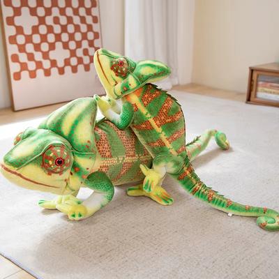 Simulação Camaleão Lagarto Verde Brinquedo de Pelúcia Decoração Boneca Animal Bonito Meninos e Meninas Presente de Natal Presente de Aniversário para Meninas