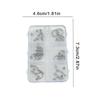 30Pcs/Box 6 Grids Nail Piercing Punk Charm Metal Alloy Pierced Black/White Nail Jewelry Decor 3D Nail Supply For Cool Girl