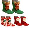 3D Strick Weihnachtsstrümpfe für Frauen Mädchen Neuheit 3D Weihnachtsmann Schneemann Rentier Weihnachten Boden Teppich Socken für Winter Feiertag Party Deko