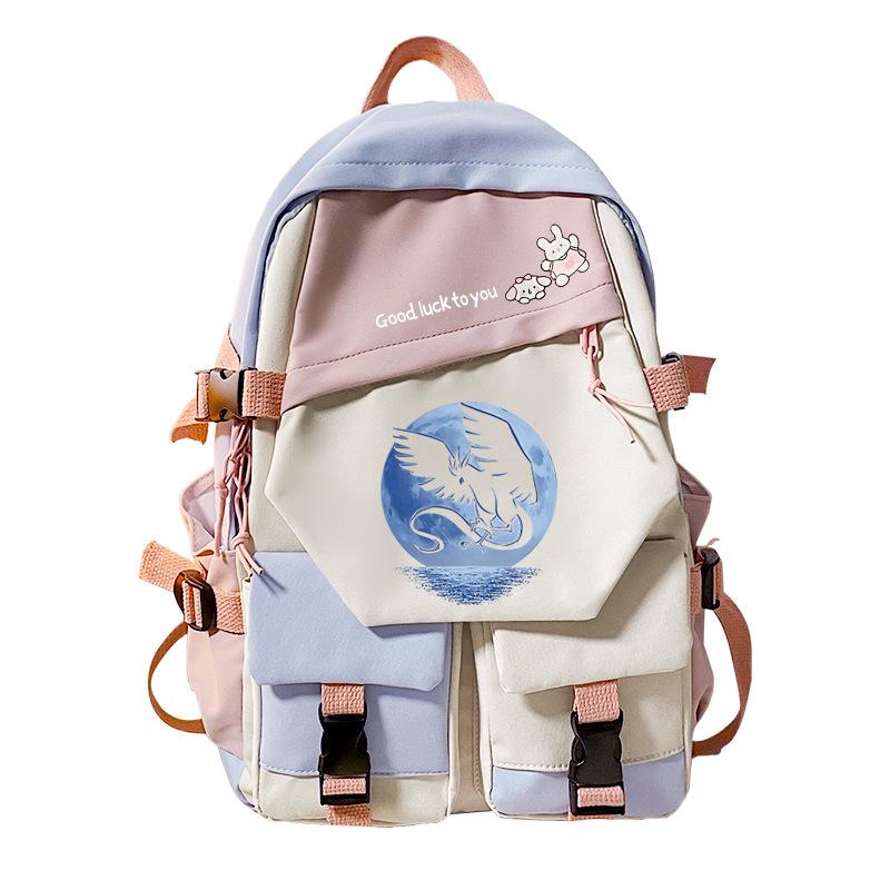 Pokemon Elf Peripheral Printed Casual Backpack Elementary and Secondary School Students Large Capacity Backpack
