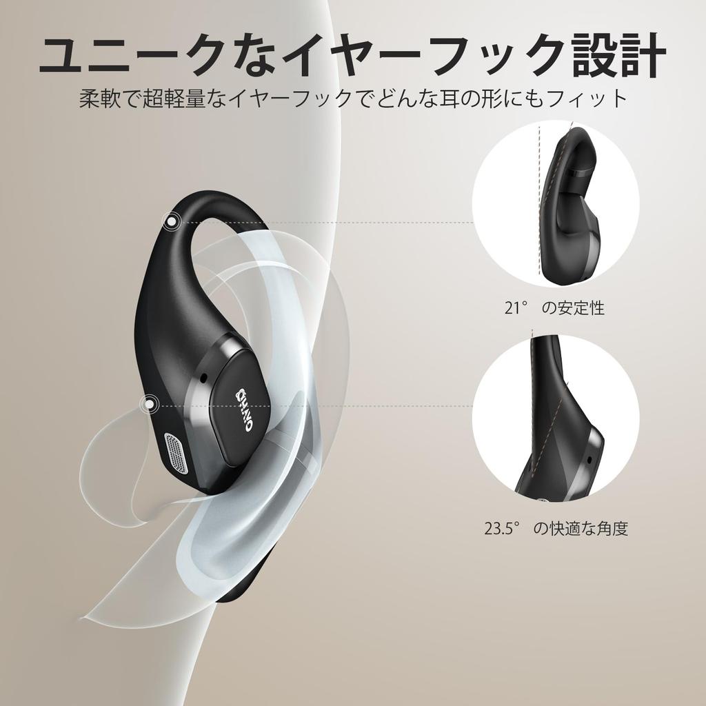 OHAYO Wireless Bluetooth Up To 40 Hours of No Ear IPX6 Air ENC Noise Automatic with No Sound Separate Left and Right LED Charging Case Included
