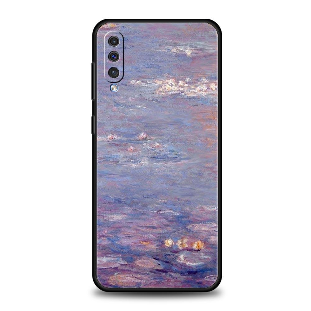 Phone Case For Samsung A24 A12 A14 A32 A50 A70 A20E A20S A10S A22 A30 A40 A34 A54 A42 A52 5G A02S A04s Cover Claude Monet Art