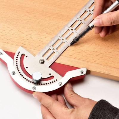 Woodworking Ruler Edge Ruler Stainless Steel Scale Clear Angle Measuring Tool