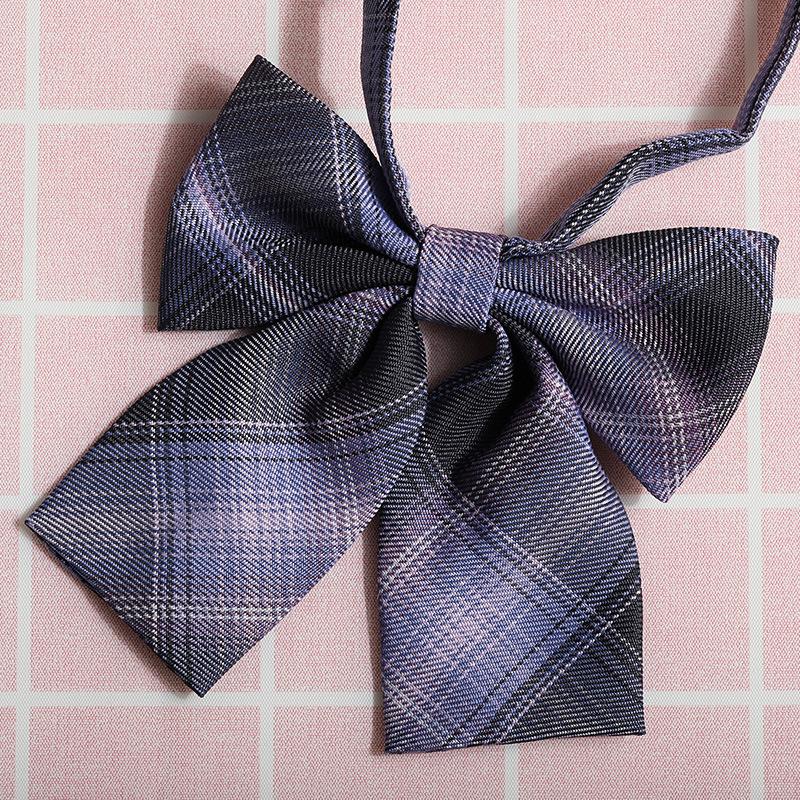 Jk Japanese Plaid Korean Version Of Collar Flower Graduate Female Collar Flower College Wind Streamer Jk Bow Shirt Accessories Sailor Suit