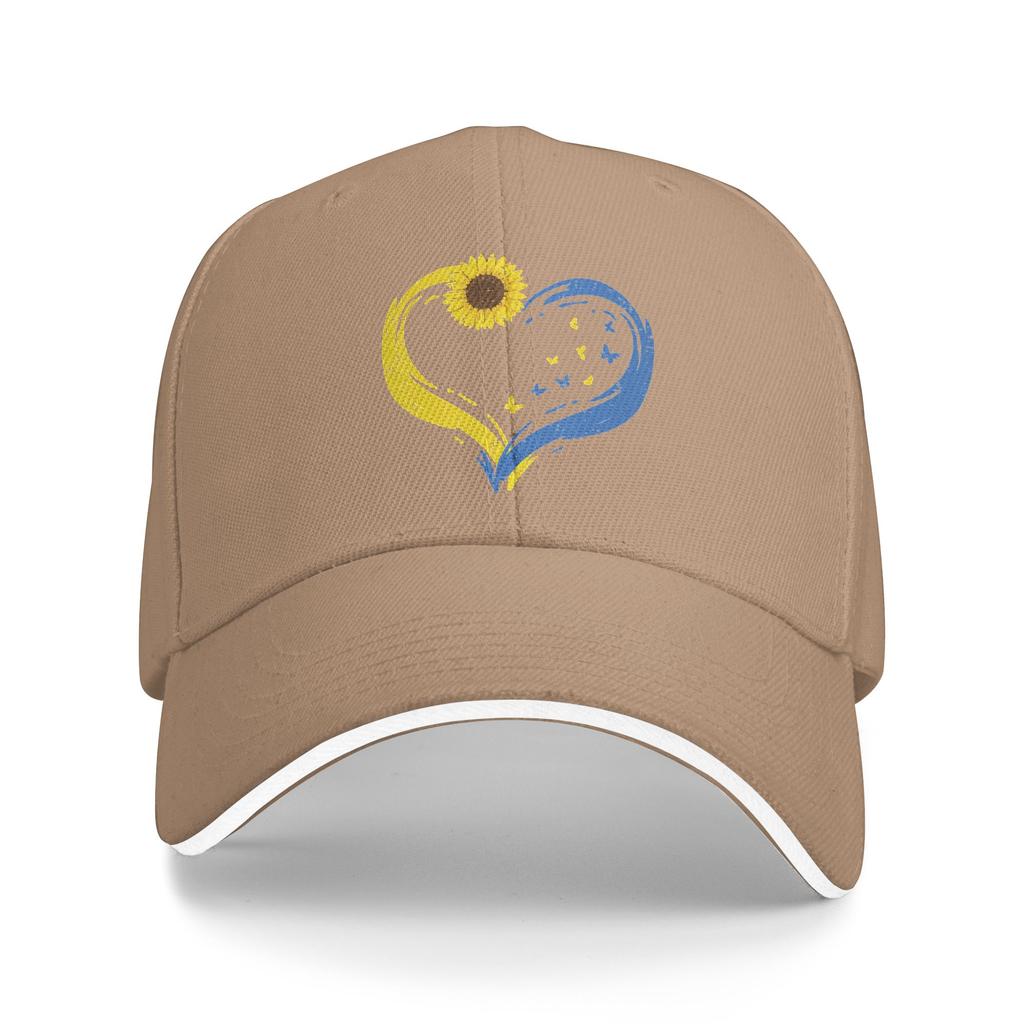 Unisex Ukraine Heart Sunflower Butterfly Ukrainian Outdoor Hat Trucker Cap New Baseball Cap Sports Hats