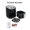 220V 50Hz 6.5L Air Fryer Electric Deep Fryer No Oil Toaster Oven Chicken Pizza Cooker LCD Timer Temperature Control Black