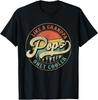 Pops Like a Grandpa Only Cooler Retro Gift Pops Dad Grandpa T-Shirt