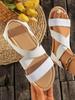 Fashion The New Summer Fashion Flat Sandals for Women with Elastic Bands and Roman Beach Shoes with Toe Exposure In 2025