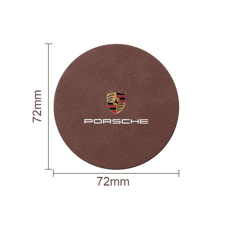 Car Anti Slip Insert Cup Coasters Car Accessories For Porsche Cayenne Panamera Macan Boxster 911 Carrera-GT 944 918 917