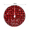 Large Christmas Tree Skirt Red Xmas Tree Foot Covers Santa Claus Snowflake Snowman Carpet Base Mat Party Decor Supplies 60x60cm
