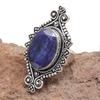 Blue Sapphire Gemstone Handmade Silver Jewelry  "7"