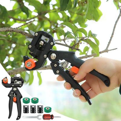 Garden Scissors Fruit Tree Garden Grafting Tool 2-in-1 Gardening Branch Cutting Hand Shears With Ergonomic Grip For Planting