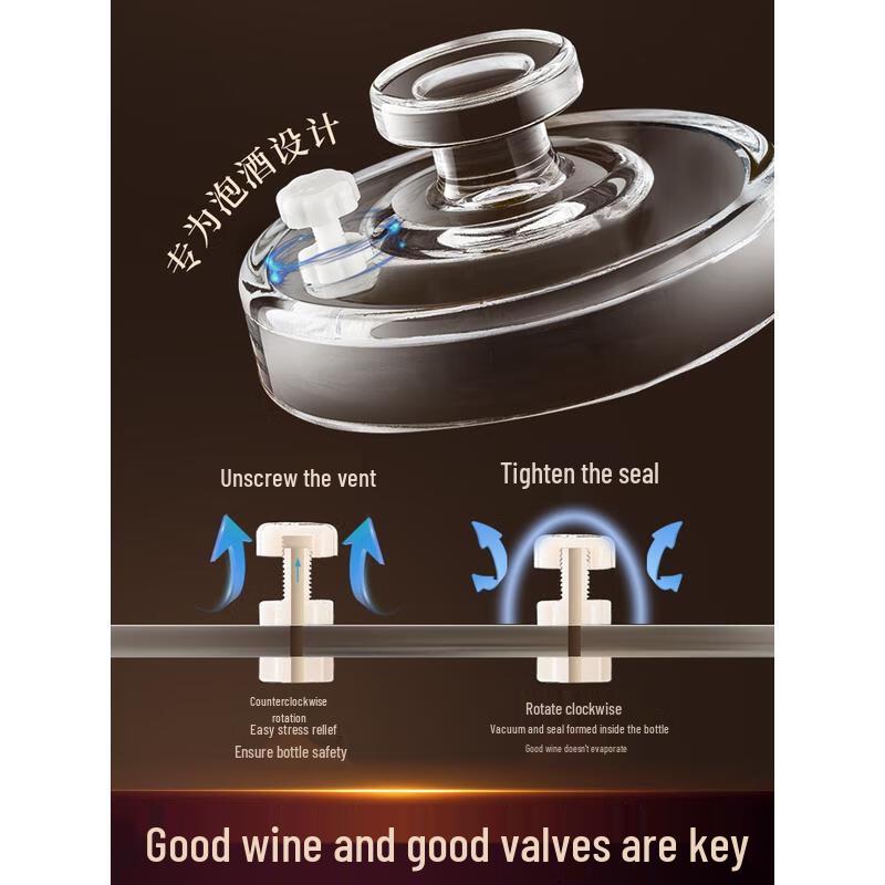 

HANDUNYOU Glass Infusion Jar with Golden Tap