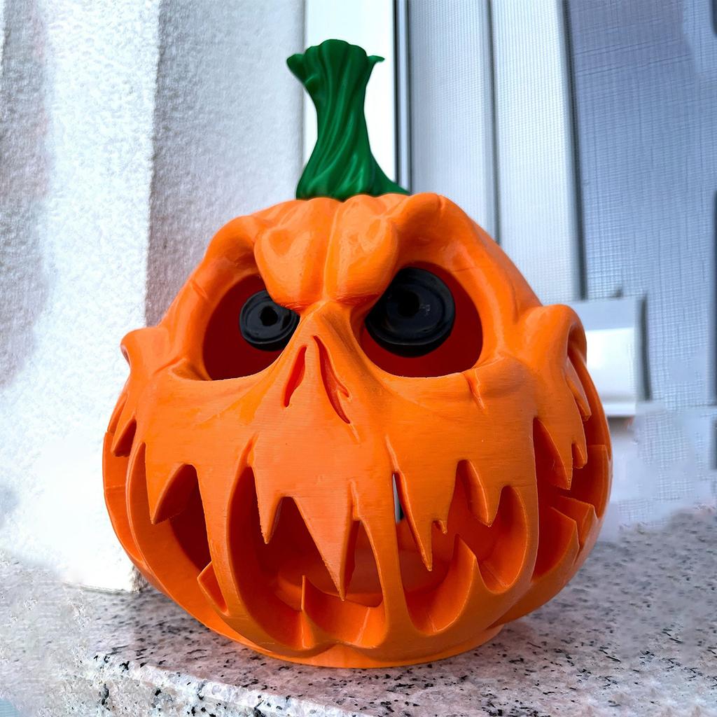 Halloween Ghost Puppy Ornament Resin Handicraft Hollow Pumpkin Home Desktop Ornament Halloween Gift