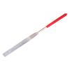 1 Pcs 180Mm Long Art Craft Flat Diamond File Grinding Tool Red Silver Tone