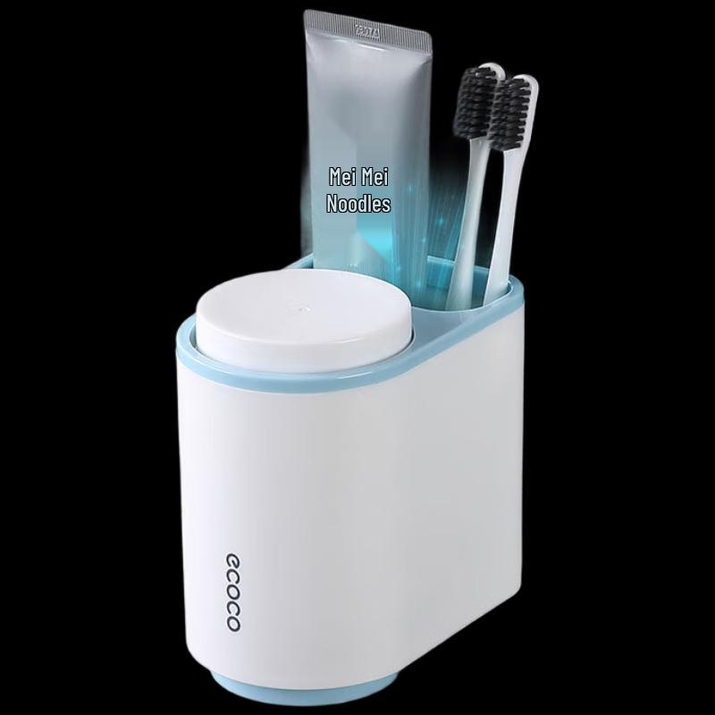 Yikeke E1905 Wall-Mounted Toothbrush Holder & Rinse Cup Set