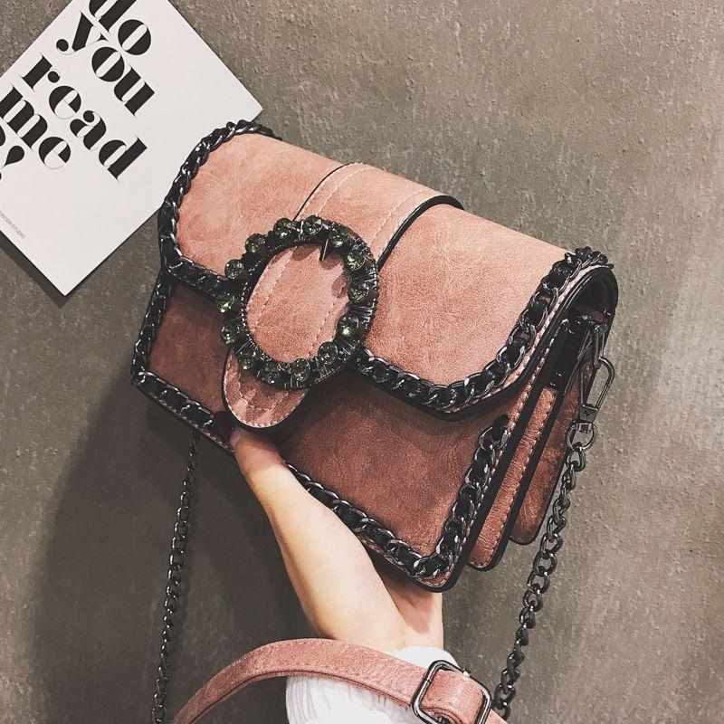 Senior Sense of Ladies Chain Bag Casual Versatile Crossbody Bag Fashion High-grade Single Shoulder Retro Hong Kong Style Small Square Bags