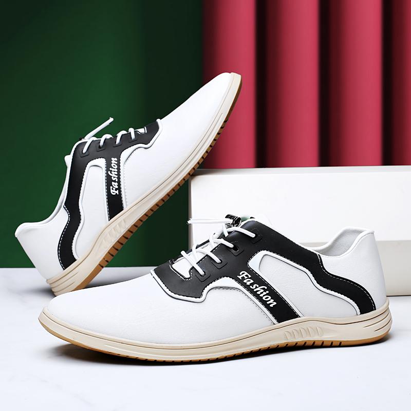 Fashion New Arrival Mens Casual Leather Shoes Stylish Trendy Sports Shoes Versatile Board Shoes for Man Tenis Masculino Outdoor Sneakers