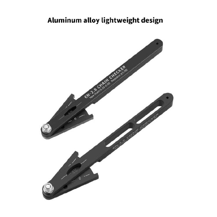 Professional Cycling Chain Checking Tool Accuracy Engineered Aluminum Alloy Wear Gauge for Efficiency Cycling Accessorie