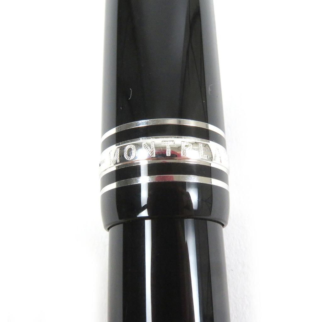 Excellent MONTBLANC Ballpoint Pen Meisterstckle Grand Cap Type Black Silver Mens Used