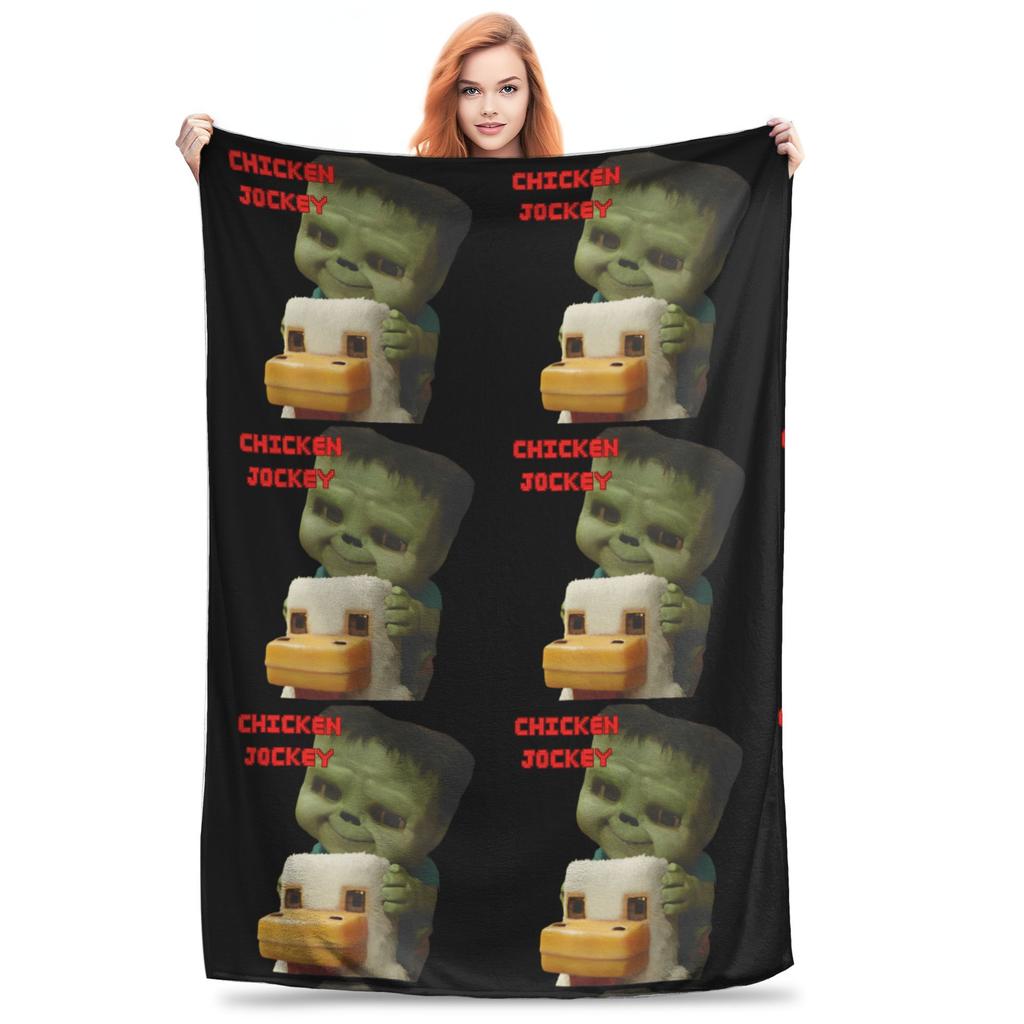 Chicken Jockey Blankets  Fuzzy Awesome Soft Throw Blankets for Home All Season