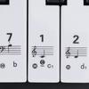 Piano Keyboard Stickers Colorful Bigger Letter Removable for 88/61/54 Key