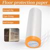 4 Rolls Clear Plastic Sheeting 4.9X 65.5 Ft Pre-Taped Masking Film Drop Cloths For Painting Automotive Painting Covering-B61B