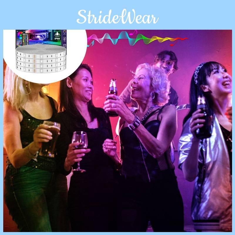 Waterproof Led Tape Lighting 80 Cri And Bluetooth Remote For Environment Indoor